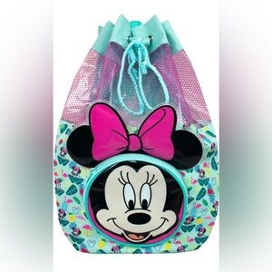 NWT Disney Minnie Mouse Swimming Bag | Kids Drawstring Bag for Beach or Pool